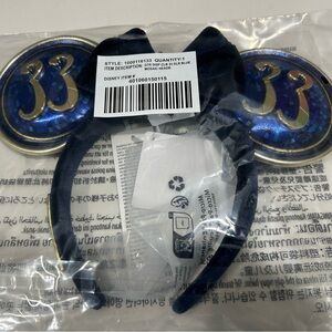 Disney Club 33 Blue and Gold Mickey Ears